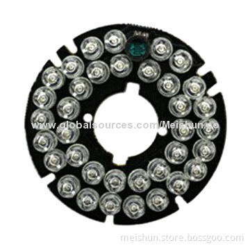 36-piece IR LED small lens 60° CCTV camera IR board